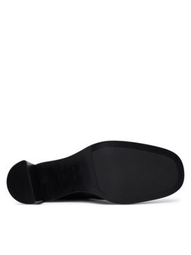 Calvin Klein Botki Block Heel Chelsea Boot Lth HW0HW03177 Czarny