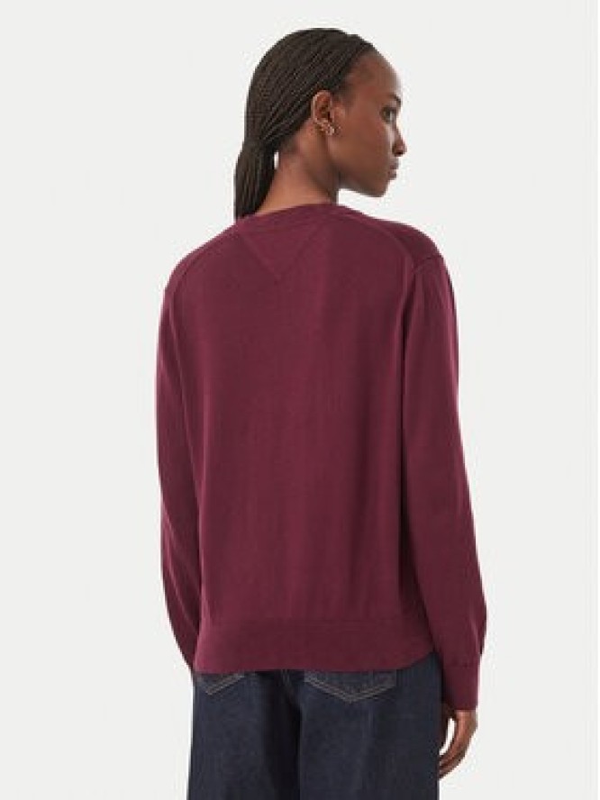 Tommy Jeans Sweter Essential DW0DW23360 Fioletowy Regular Fit