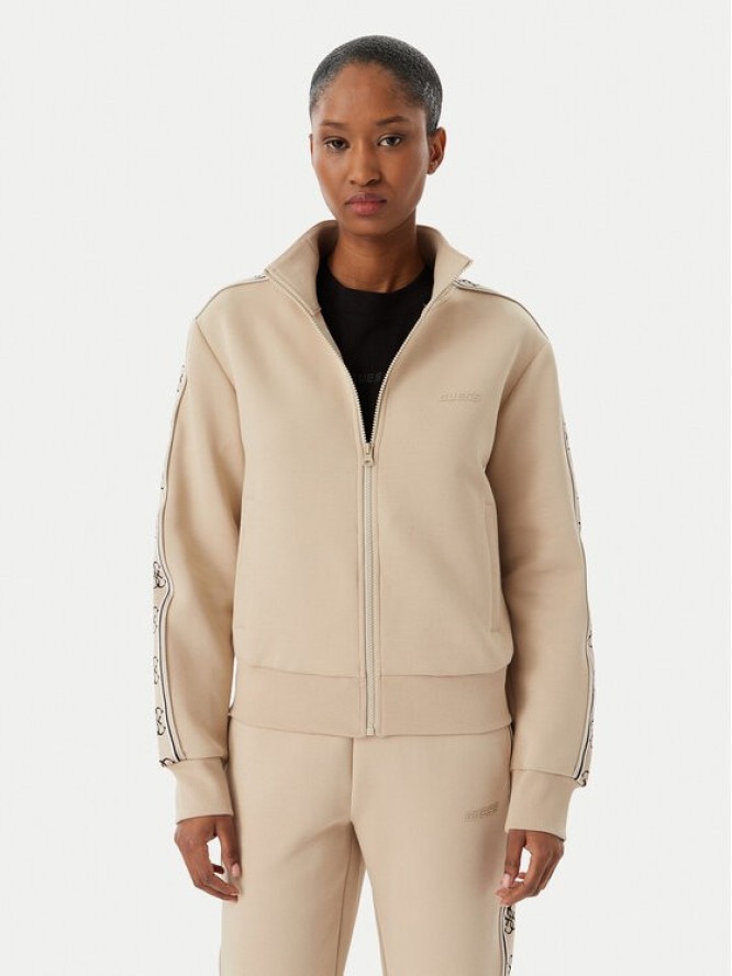 Guess Bluza V2YQ16 KB3P2 Beżowy Regular Fit