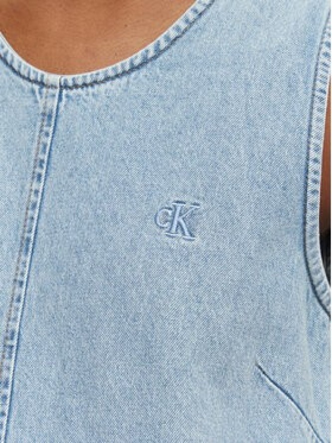 Calvin Klein Jeans Sukienka jeansowa LV047F499G Niebieski Regular Fit