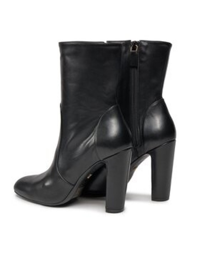 Stuart Weitzman Botki Vida 100 Zip Bootie SG232 Czarny
