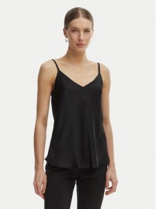 Rinascimento Top CFC0127685003 Czarny Regular Fit