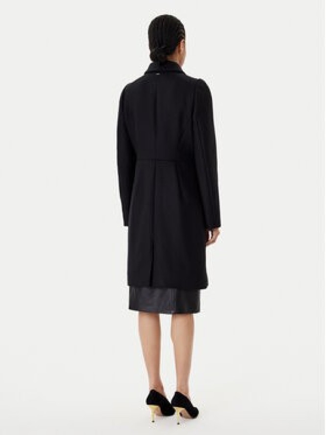 BOSS Płaszcz wełniany Cale 50550723 Czarny Relaxed Fit