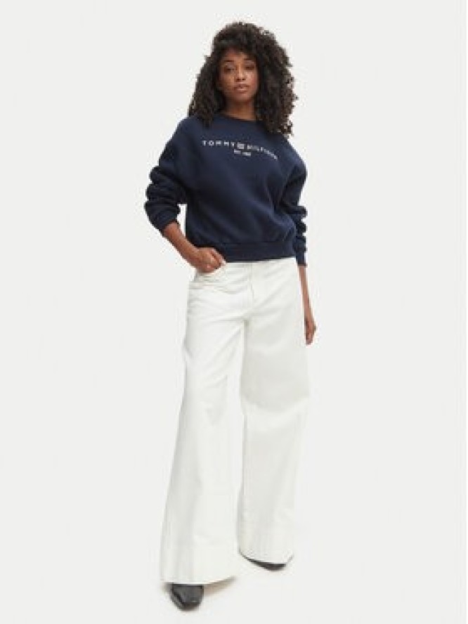 Tommy Hilfiger Bluza WW0WW47831 Granatowy Regular Fit