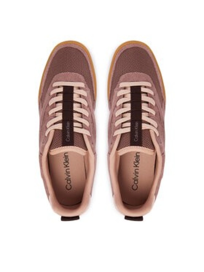 Calvin Klein Sneakersy Low Pro Runner Refl Mesh Sue HW0HW03100 Brązowy