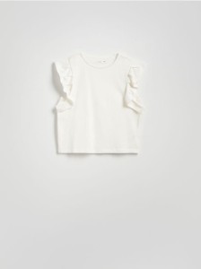 Bluzka z falbanami - biały