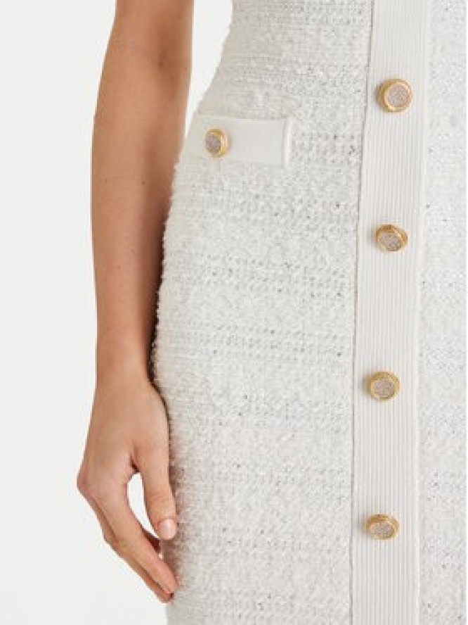 Marciano Guess Sukienka dzianinowa 6RGK48 5852Z Biały Regular Fit