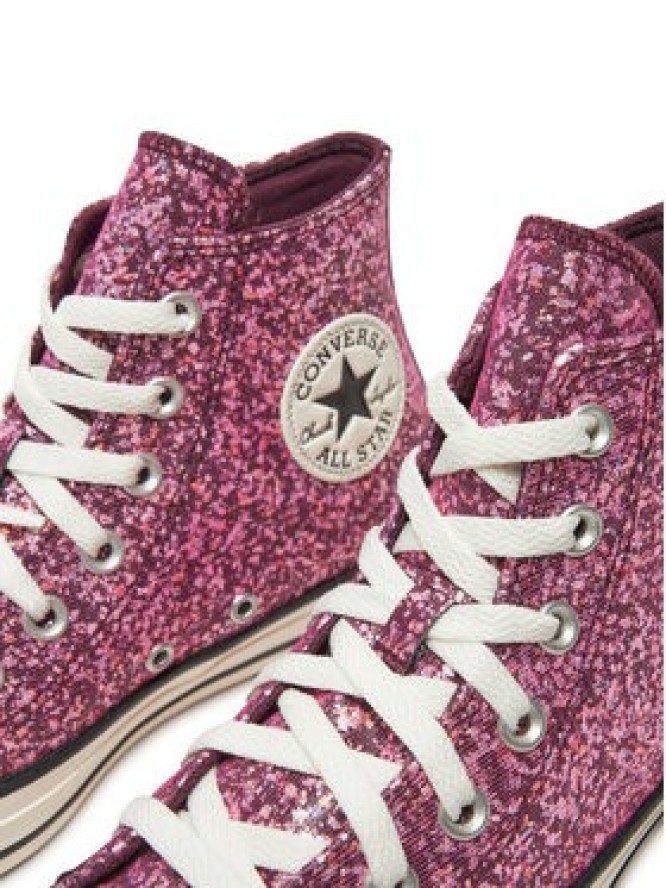 Converse Trampki Chuck Taylor All Star Glitter Hi A11137C Różowy