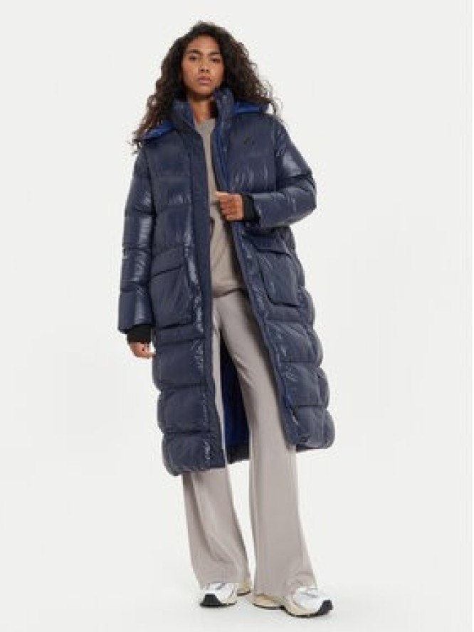 Whistler Kurtka zimowa Lakewood W Long Puffer W243266 Granatowy Regular Fit