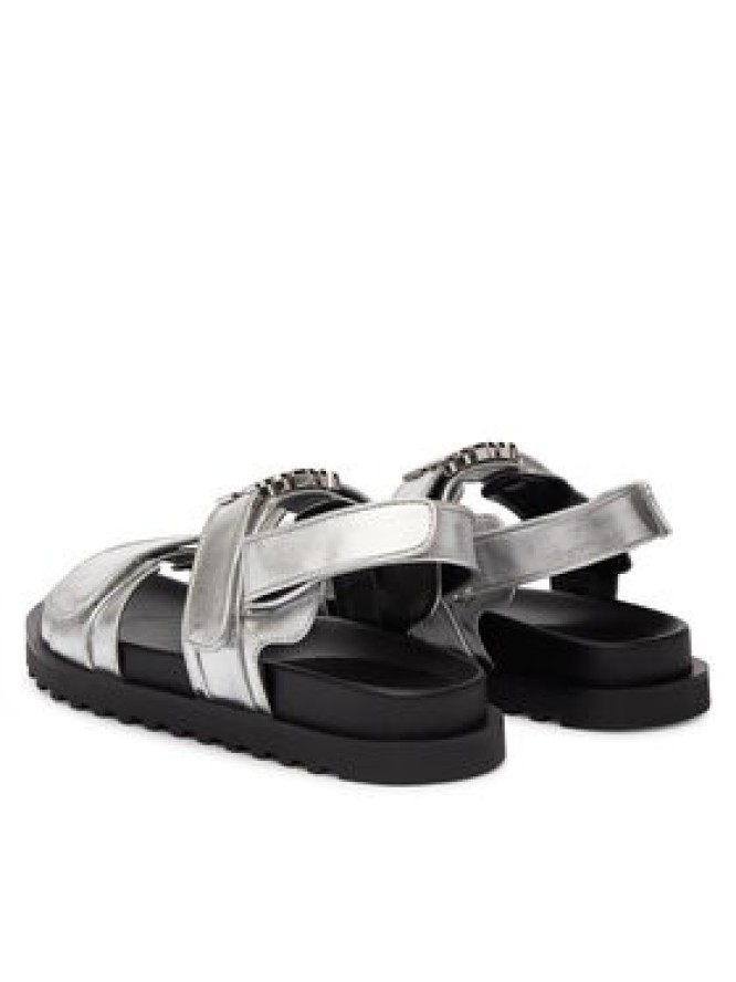 Guess Sandały FLJFBL LEL03 Srebrny