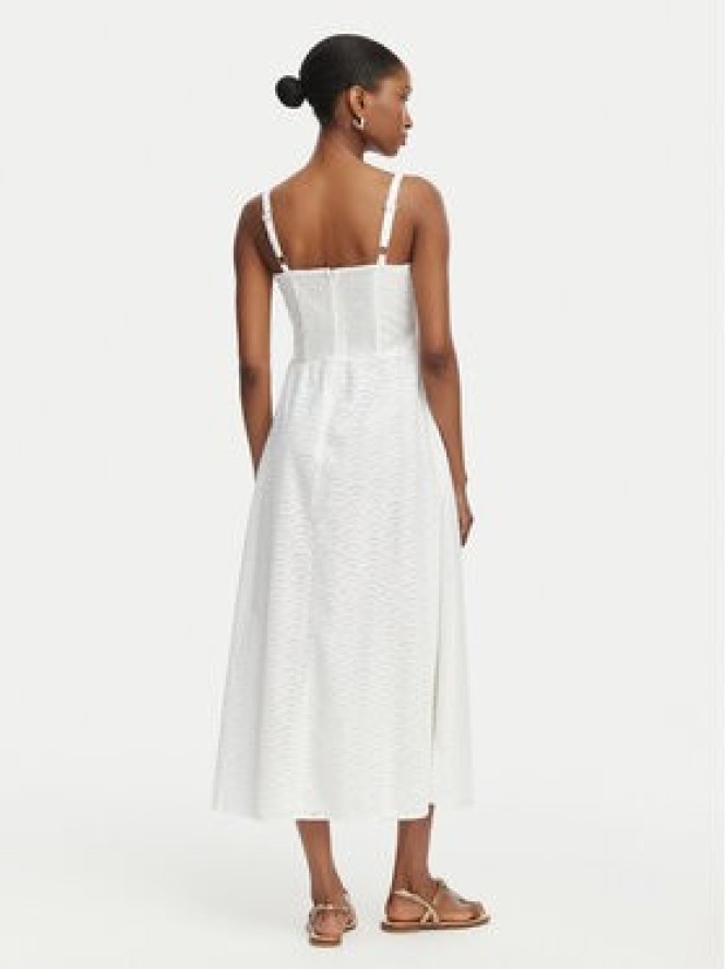 Guess Sukienka letnia W6GK44 W1884 Biały Regular Fit