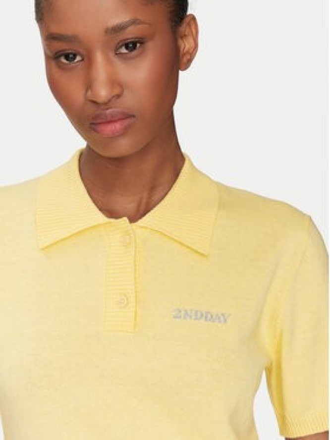 2NDDAY Sweter Jean 2252348408 Żółty Regular Fit
