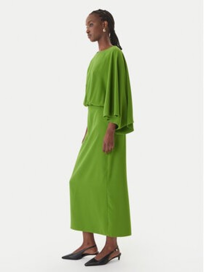 LOLA CASADEMUNT Sukienka wieczorowa MS2616028 Zielony Regular Fit