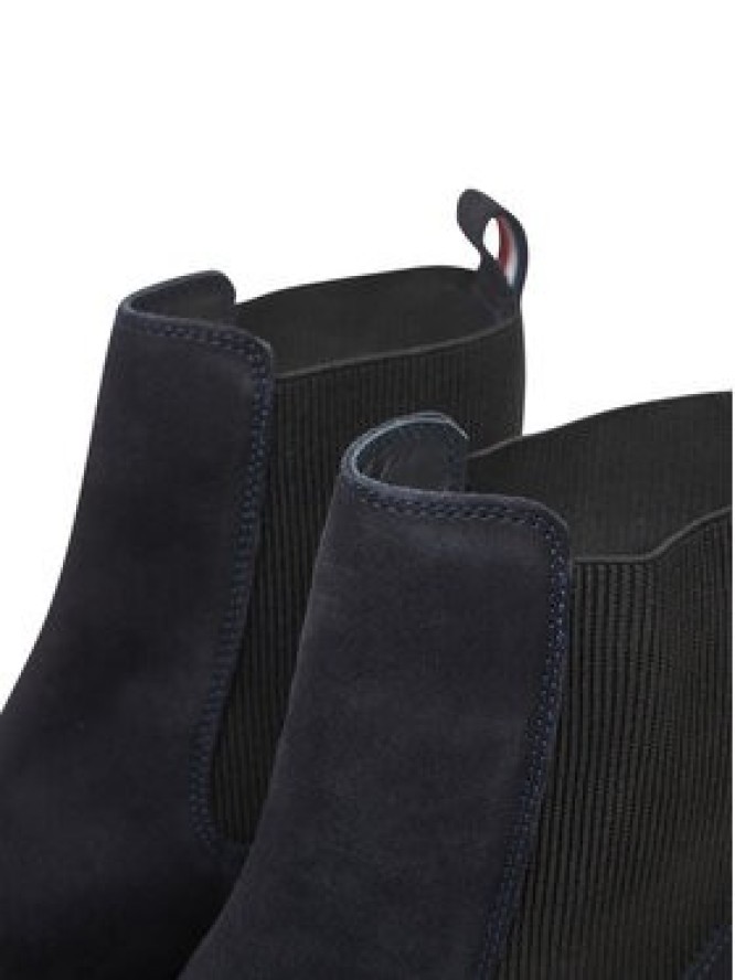 Tommy Hilfiger Sztyblety Flag Boot FW0FW08780 Granatowy