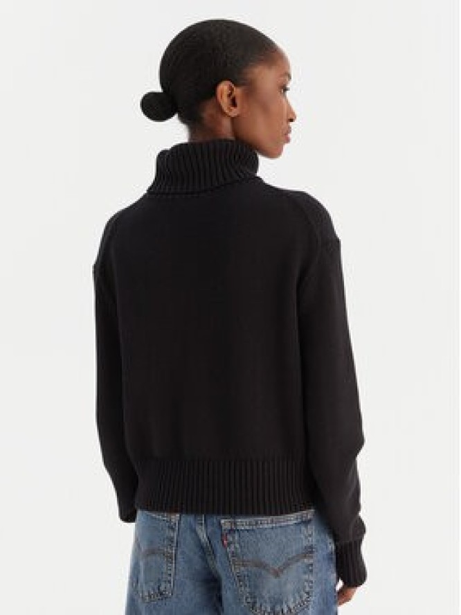 Calvin Klein Jeans Golf Chenille Monologo LV047D354G Czarny Regular Fit