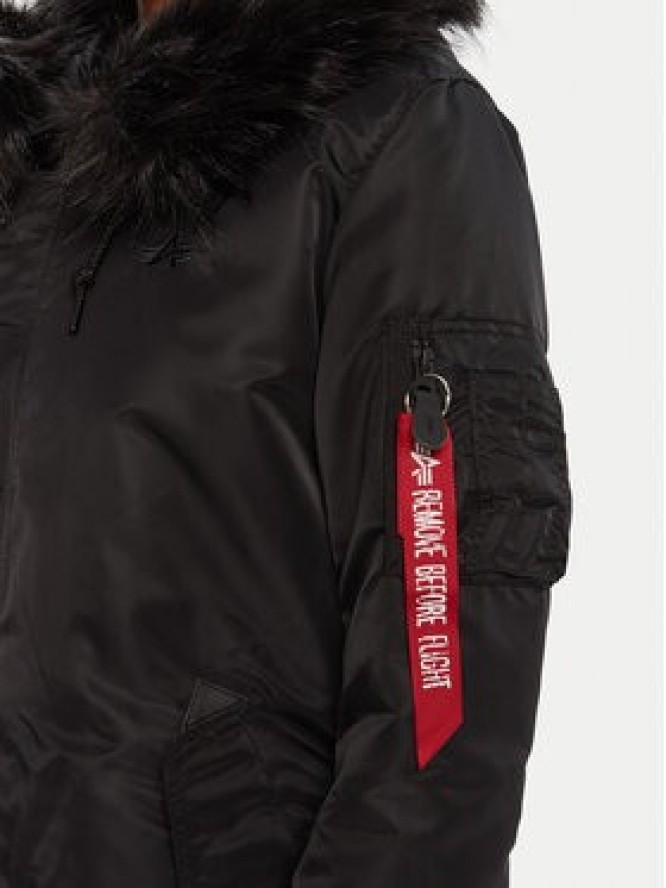 Alpha Industries Parka 198013 Czarny Regular Fit
