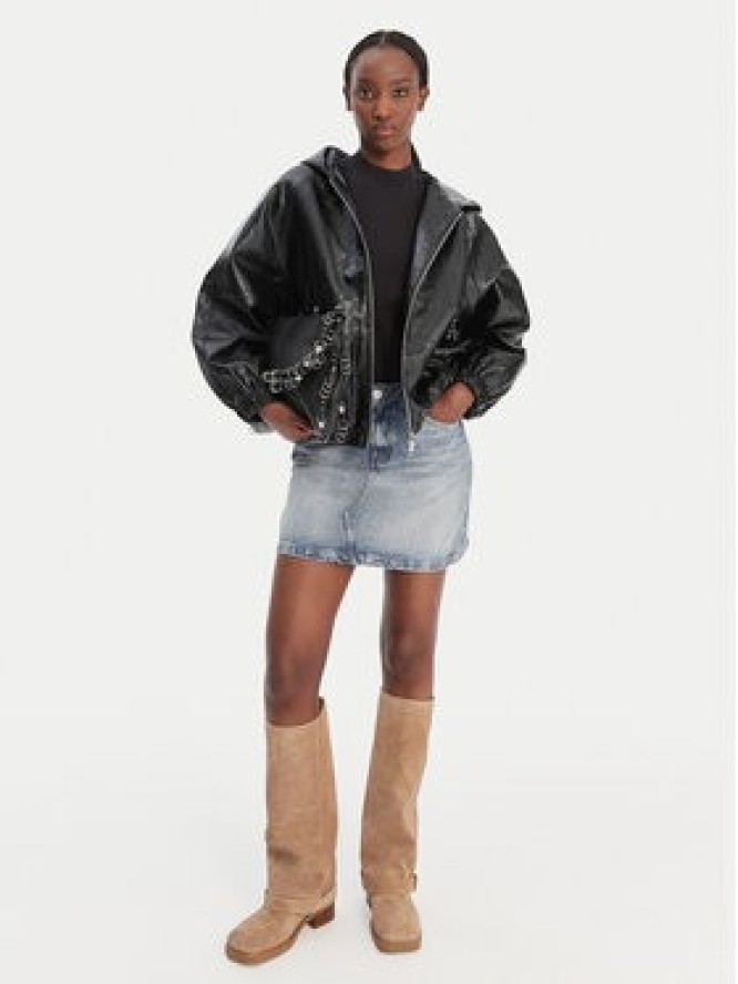 MICHAEL Michael Kors Kurtka z imitacji skóry MR620K5DTW Czarny Regular Fit