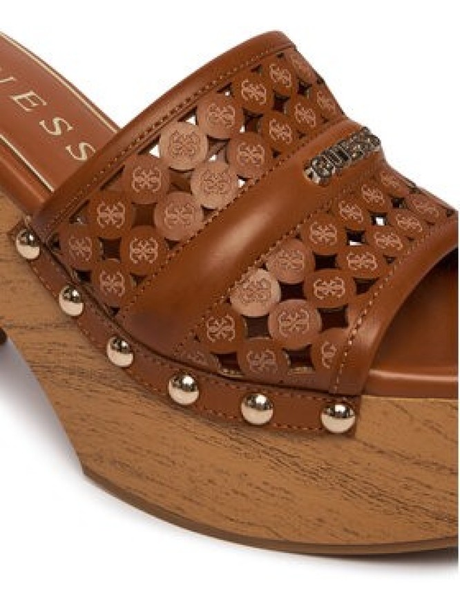 Guess Klapki FLJ2LL LEA04 Brązowy