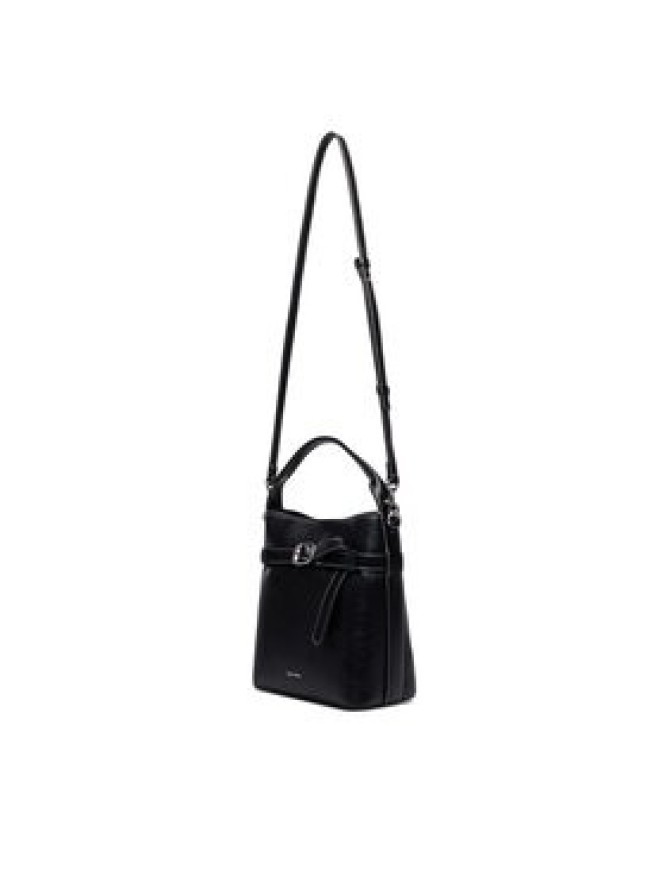 Calvin Klein Torebka Buckle Mini Bucket Crossbody LV04F3550G Czarny