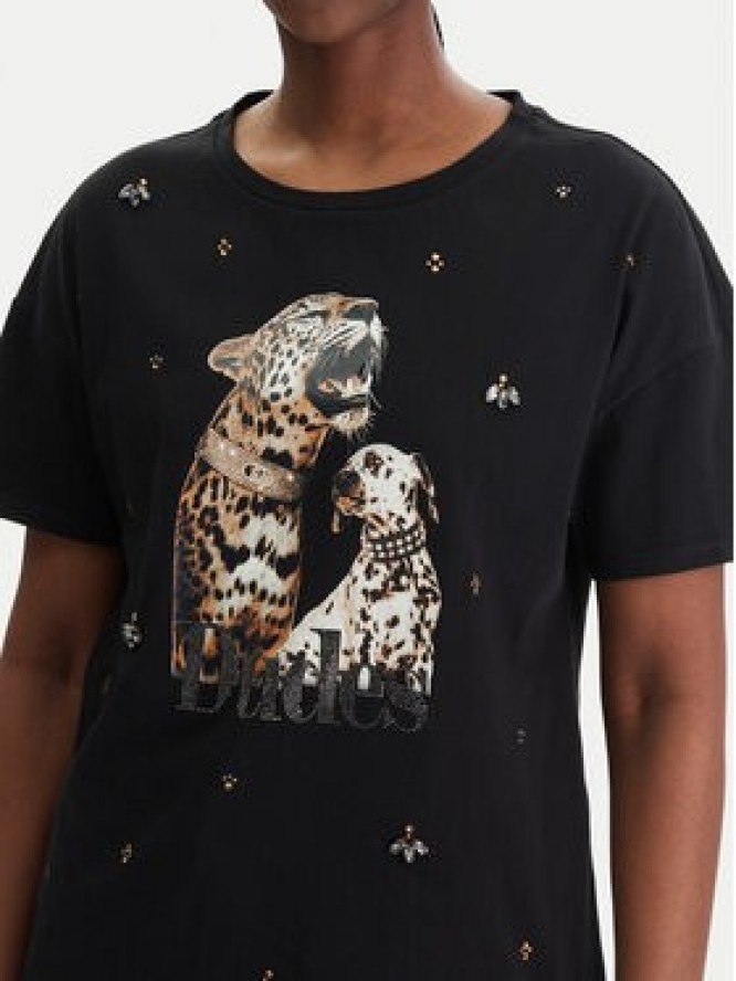 Liu Jo T-Shirt WA6331 JS904 Czarny Regular Fit