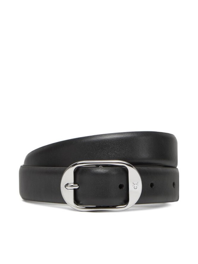 Calvin Klein Pasek Damski Forged Pin Belt 25Mm LV04K7014G Czarny