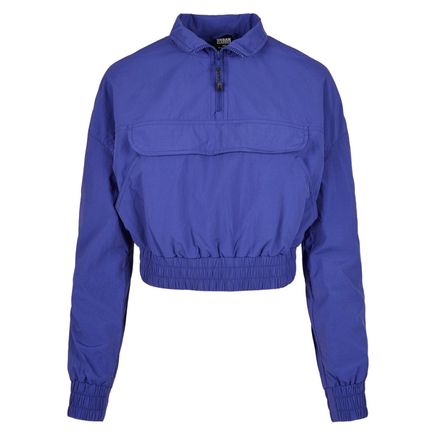 Kurtka damska Urban Classics cropped crinkle nylon