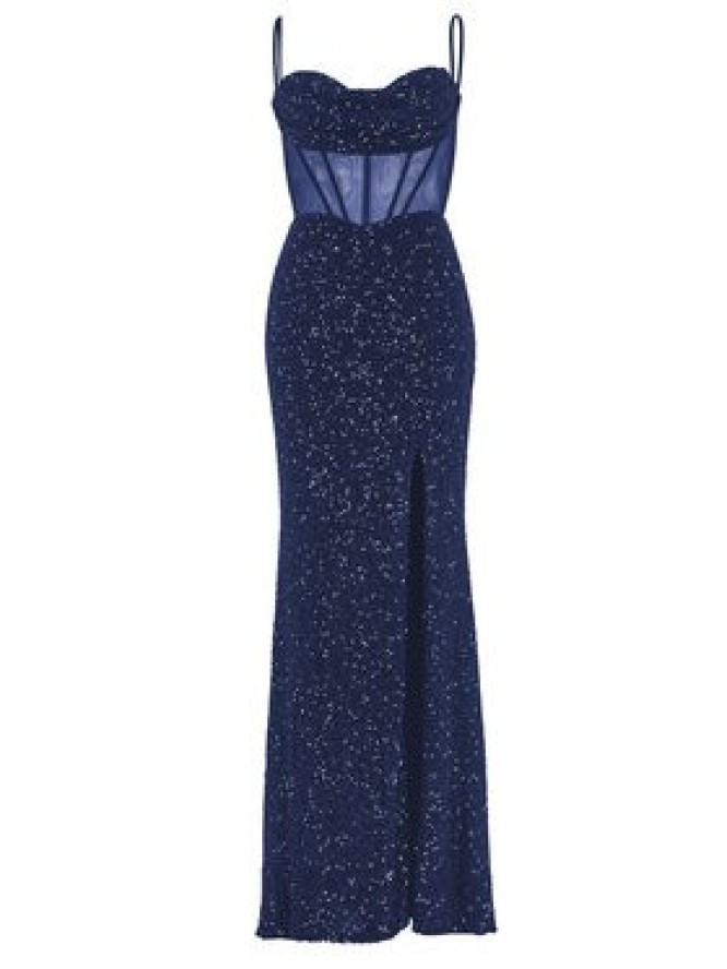 Hey Kyla Sukienka wieczorowa 5AI064HK Granatowy Regular Fit