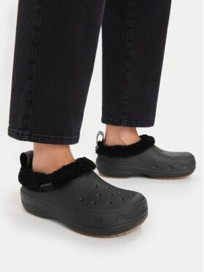 Crocs Klapki Classic Lined Shorty 211380 Czarny