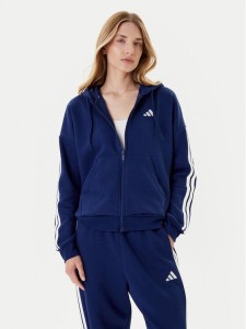 adidas Bluza Essentials 3-Stripes JY3083 Niebieski Regular Fit