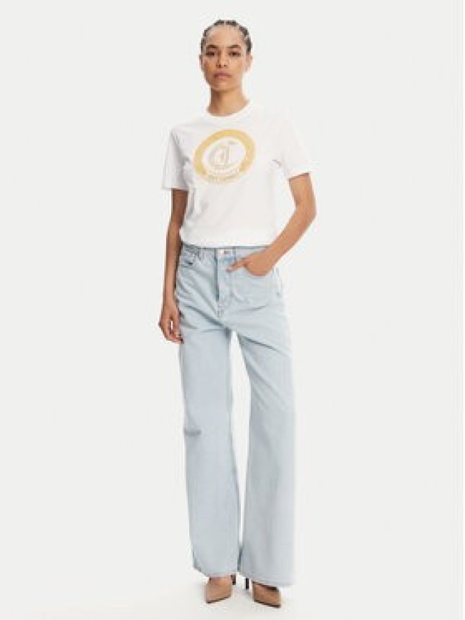 Just Cavalli T-Shirt 78PAHE13 Biały Regular Fit