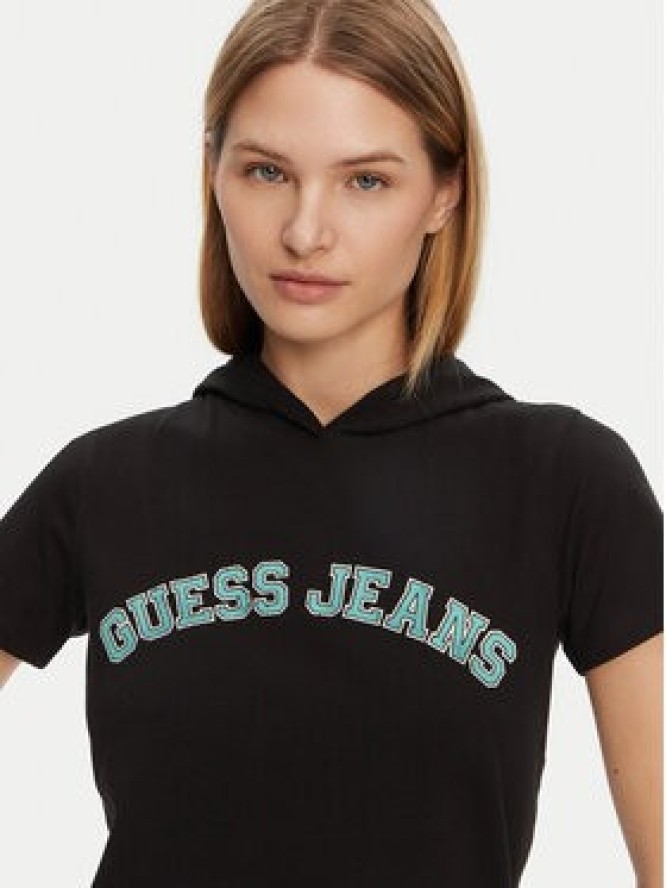 Guess T-Shirt W5GP28 J1314 Czarny Regular Fit