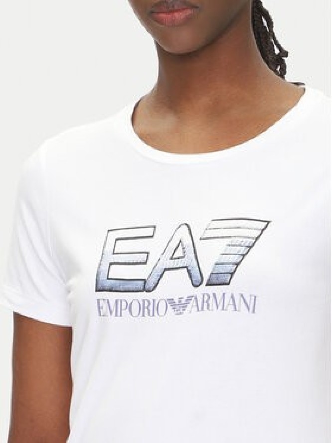 EA7 Emporio Armani T-Shirt 7W000183 AF10373 U0002 Biały Regular Fit