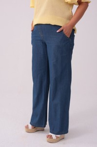 Jeansowe spodnie damskie Jeangaliny-06 Relaxed FIX PLUS SIZE XXL LATO
