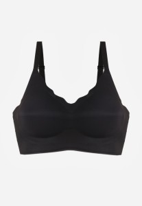 Czarny Usztywniany Biustonosz Bezszwowy Bez Fiszbin Pretiona