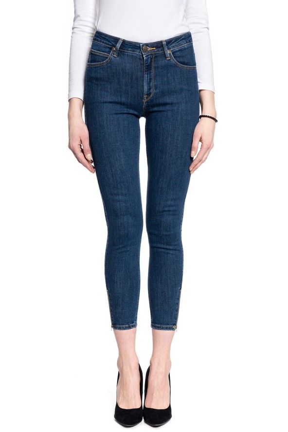 DAMSKIE SPODNIE JEANSOWE LEE Scarlett High Zip STONE TRAVIS L31BMOBJ 112107036