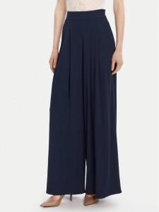 Rinascimento Spodnie palazzo CFC0125495003 Granatowy Wide Leg