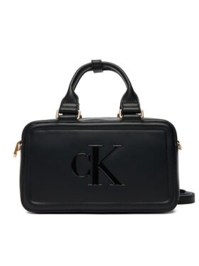 Calvin Klein Torebka Bold Ck Bauletto Crossbody LV04F3411G Czarny