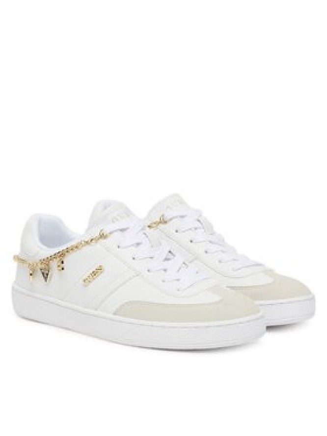 Guess Sneakersy FLTNAO LEA12 Biały