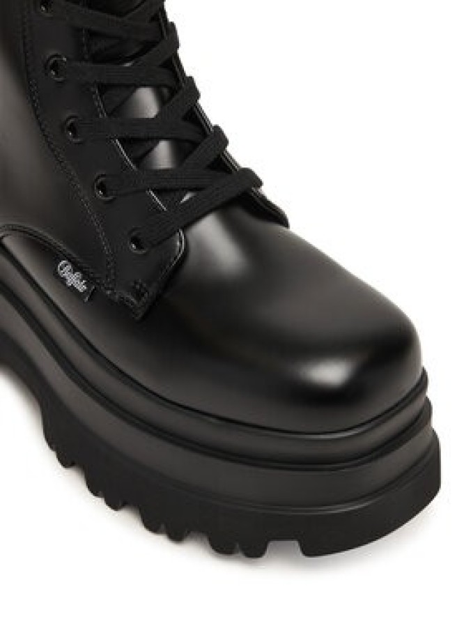 Buffalo Trzewiki Jupiter Lace Up Mid 1622609 Czarny