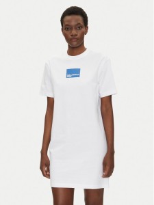 Karl Lagerfeld Jeans Sukienka codzienna A2W13028 Biały Regular Fit