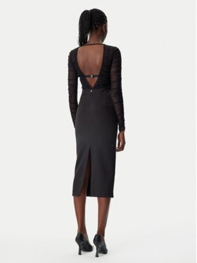 Patrizia Pepe Sukienka koktajlowa 8A1463/A375-K103 Czarny Regular Fit