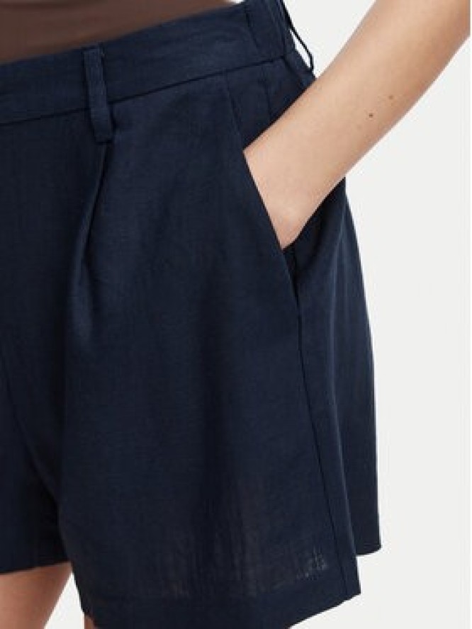 Vero Moda Szorty materiałowe Rosie 10346913 Granatowy Loose Fit