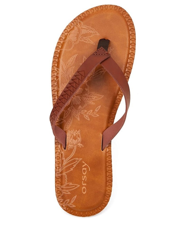 orsay Japonki w kolorze jasnobrązowym rozmiar: 41