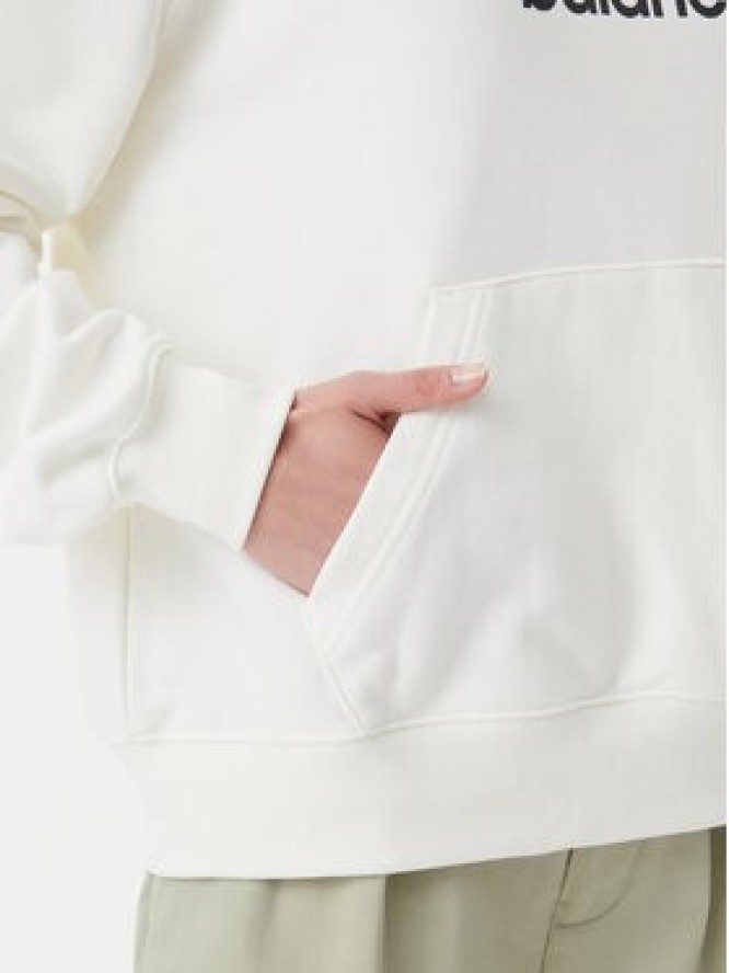 New Balance Bluza Sport Graphic WT51519 Biały Relaxed Fit