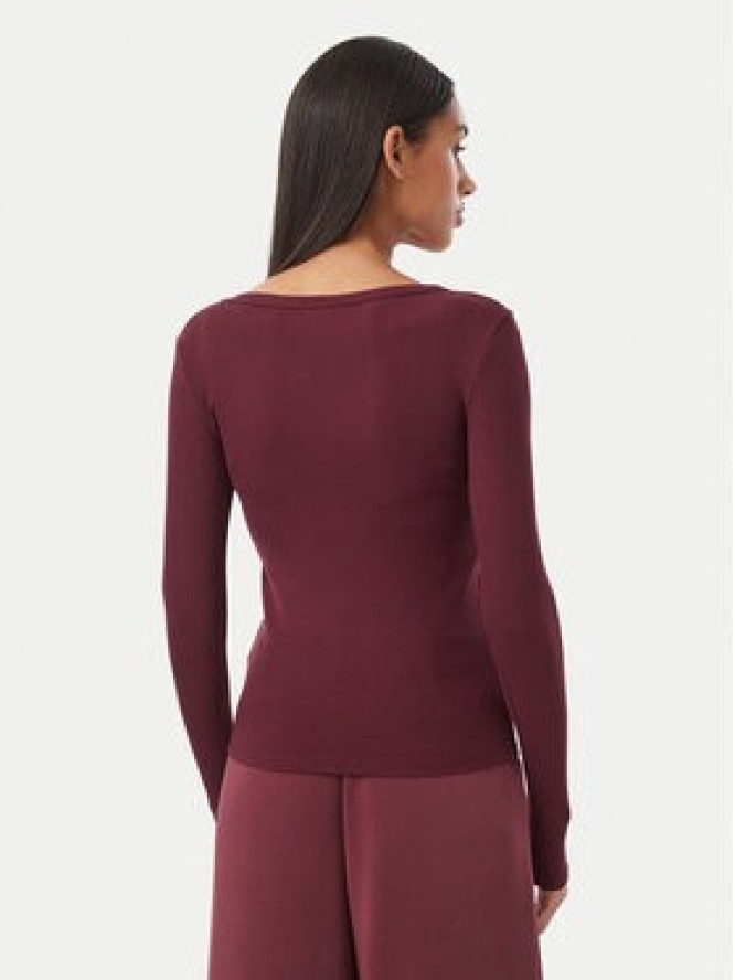 Guess Bluzka V4BP07 K8RT2 Bordowy Slim Fit