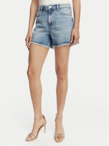 Guess Szorty jeansowe W6GD74 D0726 Niebieski Regular Fit
