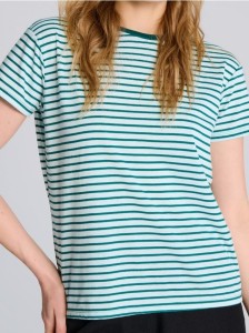 Koszulka w paski - zielony