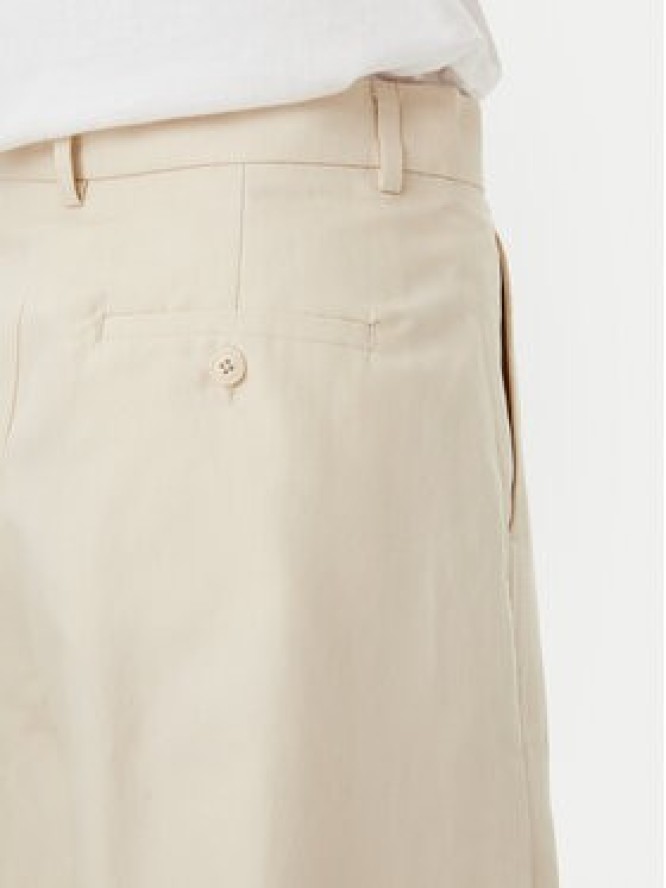 Weekend Max Mara Bermudy Ecuba 2515141032 Écru Regular Fit