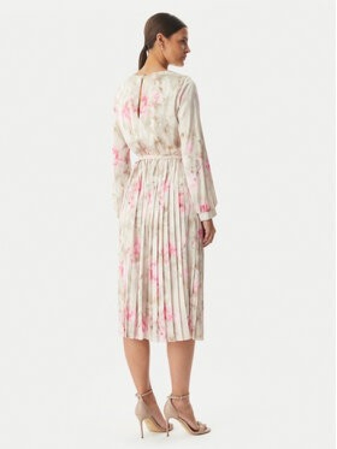 Rinascimento Sukienka koktajlowa CFC0127960003 Beżowy jasny Regular Fit