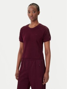 adidas T-Shirt Lace Cali KC6453 Bordowy Regular Fit